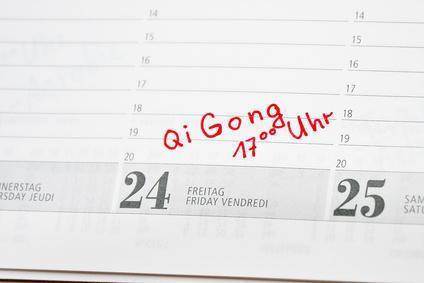 Qi Gong Termin im Kalender notiert
